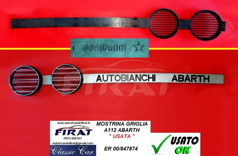 MOSTRINA GRIGLIA A112 ABARTH